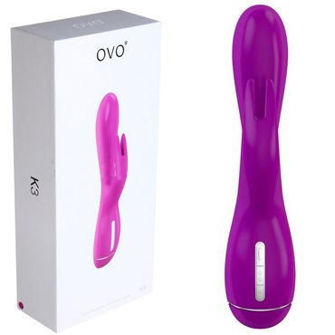 Ovo K3, фиолетовый, Вибратор с клиторальным стимулятором Ovo K3, фиолетовый, Вибратор с клиторальным стимулятором