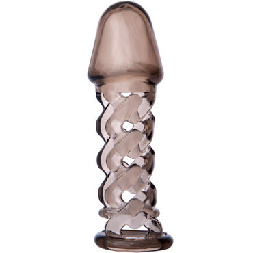 ToyFa XLover 11,5 см, черная - Насадка на половой член - купить в секс шопе ToyFa XLover 11,5 см, черная - Насадка на половой член - купить в секс шопе