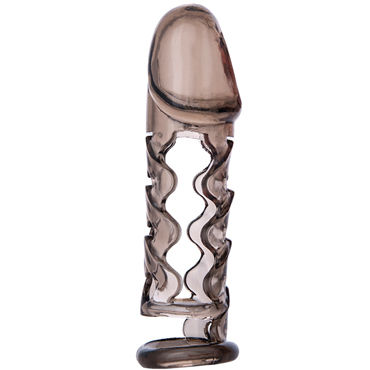 ToyFa XLover 11,5 см, черная, Насадка на половой член ToyFa XLover 11,5 см, черная, Насадка на половой член