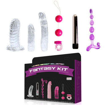 Baile Fantasy Kit, разноцветный, Набор игрушек и насадок с вибратором Baile Fantasy Kit, разноцветный, Набор игрушек и насадок с вибратором