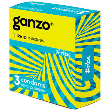 Ganzo Ribs, Презервативы с ребрышками Ganzo Ribs, Презервативы с ребрышками