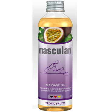 Masculan Massage Oil Tropic Fruits, 200 мл, Массажное масло с тропическим ароматом Masculan Massage Oil Tropic Fruits, 200 мл, Массажное масло с тропическим ароматом