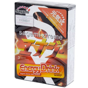 Sagami Xtreme Energy, Презервативы латексные с ароматом red bull Sagami Xtreme Energy, Презервативы латексные с ароматом red bull