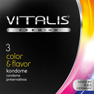 Vitalis Color & Flavor, Презервативы цветные ароматизированные Vitalis Color & Flavor, Презервативы цветные ароматизированные