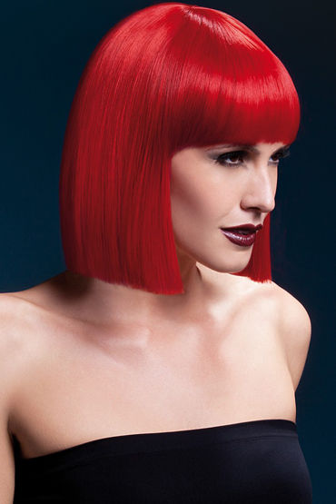 Fever Lola Wig Red, Парик, стрижка боб Fever Lola Wig Red, Парик, стрижка боб