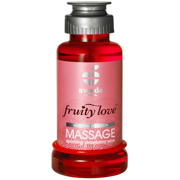 Swede Fruity Love Massage, 100мл, Лосьон для массажа с ароматом шампанского и клубники Swede Fruity Love Massage, 100мл, Лосьон для массажа с ароматом шампанского и клубники