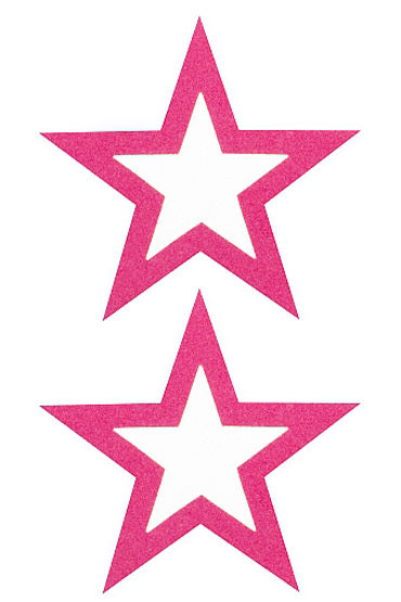 Shots Toys Nipple Sticker Open Stars, розовые, Пэстисы в форме звездочек, с отверстиями для сосков Shots Toys Nipple Sticker Open Stars, розовые, Пэстисы в форме звездочек, с отверстиями для сосков
