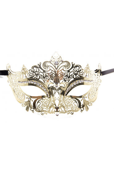 Shots Toys Princess Masquerade Mask, золотая, Маска на глаза в венецианском стиле Shots Toys Princess Masquerade Mask, золотая, Маска на глаза в венецианском стиле