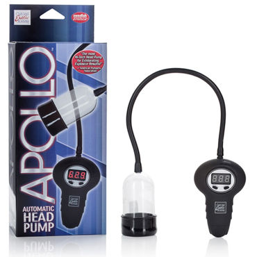 California Exotic Apollo Automatic Head Pump, прозрачная, Помпа для стимуляции головки California Exotic Apollo Automatic Head Pump, прозрачная, Помпа для стимуляции головки