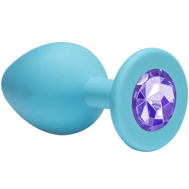 Lola Toys Emotions Cutie Small, голубая, Анальная пробка с пурпурным кристаллом Lola Toys Emotions Cutie Small, голубая, Анальная пробка с пурпурным кристаллом