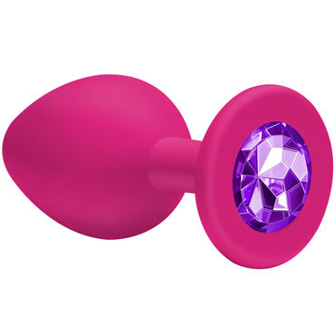 Lola Toys Emotions Cutie Small, розовая, Анальная пробка с пурпурным кристаллом Lola Toys Emotions Cutie Small, розовая, Анальная пробка с пурпурным кристаллом