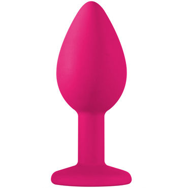 Lola Toys Emotions Cutie Small, розовая - Анальная пробка с черным кристаллом - купить в секс шопе Lola Toys Emotions Cutie Small, розовая - Анальная пробка с черным кристаллом - купить в секс шопе