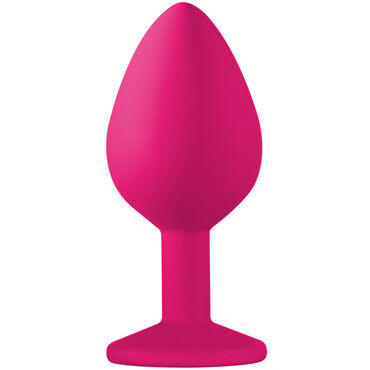 Lola Toys Emotions Cutie Medium, розовая - Анальная пробка с пурпурным кристаллом - купить в секс шопе Lola Toys Emotions Cutie Medium, розовая - Анальная пробка с пурпурным кристаллом - купить в секс шопе