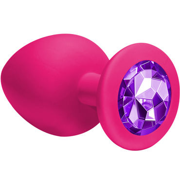 Lola Toys Emotions Cutie Large, розовая, Анальная пробка с пурпурным кристаллом Lola Toys Emotions Cutie Large, розовая, Анальная пробка с пурпурным кристаллом