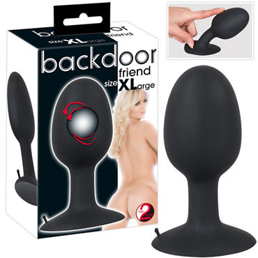 You2Toys Backdoor Friends XL, черная, Анальная пробка You2Toys Backdoor Friends XL, черная, Анальная пробка