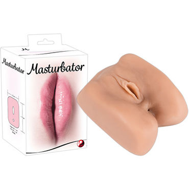 You2Toys Masturbator, телесный, Мастурбатор вагина + анус You2Toys Masturbator, телесный, Мастурбатор вагина + анус
