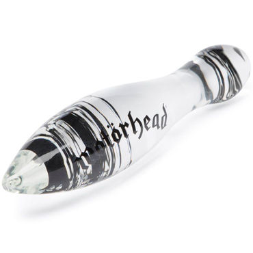 Motorhead Bomber Clear&Black Glass Massager, прозрачный - Анальный стимулятор из стекла - купить в секс шопе Motorhead Bomber Clear&Black Glass Massager, прозрачный - Анальный стимулятор из стекла - купить в секс шопе