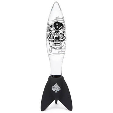Motorhead Bomber Clear&Black Glass Massager, прозрачный, Анальный стимулятор из стекла Motorhead Bomber Clear&Black Glass Massager, прозрачный, Анальный стимулятор из стекла