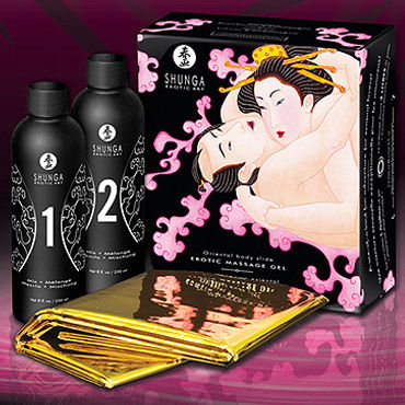 Shunga Erotic, 225 мл, Гель для восточного массажа, клубника и шоколад Shunga Erotic, 225 мл, Гель для восточного массажа, клубника и шоколад
