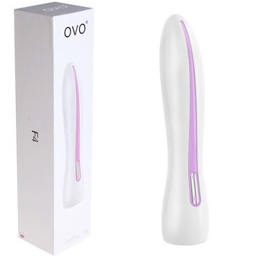 Ovo F4, бело-розовый, Классический вибратор Ovo F4, бело-розовый, Классический вибратор