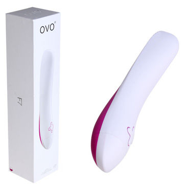 Ovo F7, бело-фиолетовый, Классический вибратор Ovo F7, бело-фиолетовый, Классический вибратор