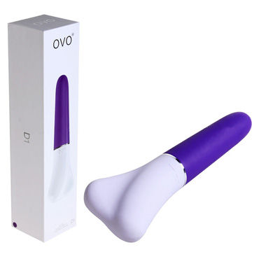 Ovo D1 Мини-вибратор, бело-фиолетовый, 6 скоростных режимов Ovo D1 Мини-вибратор, бело-фиолетовый, 6 скоростных режимов