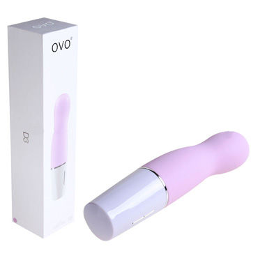 Ovo D3 Мини-вибратор, бело-розовый, 7 режимов вибрации Ovo D3 Мини-вибратор, бело-розовый, 7 режимов вибрации