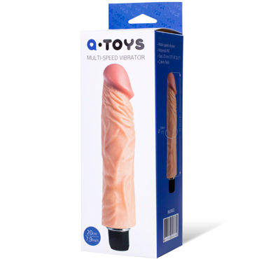 ToyFa A-toys Multi-Speed Vibrator 20 см, телесный - Реалистичный многоскоростной вибратор - купить в секс шопе ToyFa A-toys Multi-Speed Vibrator 20 см, телесный - Реалистичный многоскоростной вибратор - купить в секс шопе