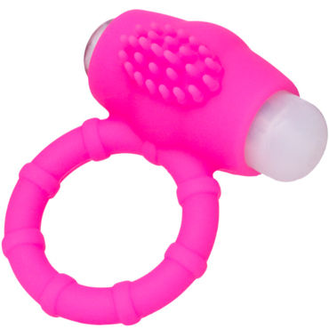 ToyFa A-toys Powerful Cock Ring, розовое - Виброкольцо с мягкими шипиками - купить в секс шопе ToyFa A-toys Powerful Cock Ring, розовое - Виброкольцо с мягкими шипиками - купить в секс шопе