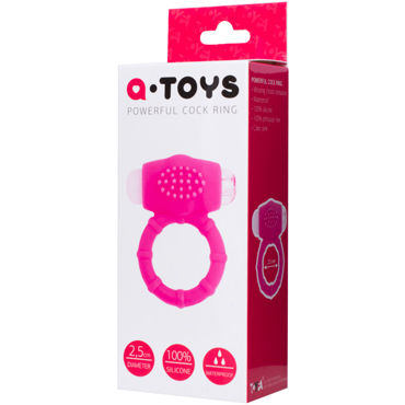 ToyFa A-toys Powerful Cock Ring, розовое, Виброкольцо с мягкими шипиками и другие товары ToyFa с фото ToyFa A-toys Powerful Cock Ring, розовое, Виброкольцо с мягкими шипиками и другие товары ToyFa с фото