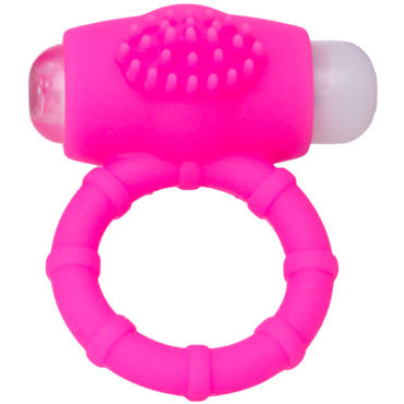 ToyFa A-toys Powerful Cock Ring, розовое, Виброкольцо с мягкими шипиками ToyFa A-toys Powerful Cock Ring, розовое, Виброкольцо с мягкими шипиками