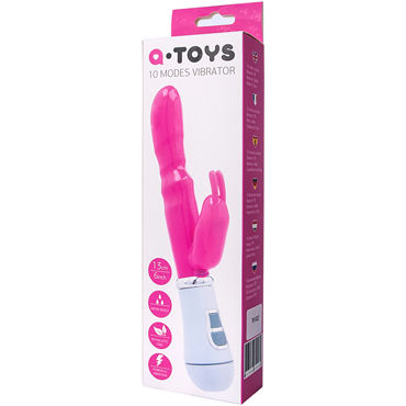 ToyFa A-toys 10 Modes Vibrator, розовый - Вибратор 10 режимами вибрации - купить в секс шопе ToyFa A-toys 10 Modes Vibrator, розовый - Вибратор 10 режимами вибрации - купить в секс шопе