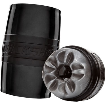 Fleshlight Quickshot Boostt, черный, Мастурбатор двусторонний Fleshlight Quickshot Boostt, черный, Мастурбатор двусторонний