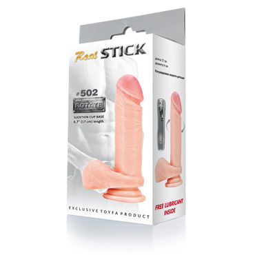 Toyfa RealStick #502, ротатор, 17 см, телесный - фото, отзывы Toyfa RealStick #502, ротатор, 17 см, телесный - фото, отзывы