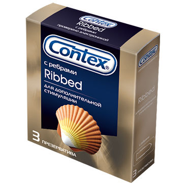 Contex Ribbed, 3 шт, Презервативы с кольцами Contex Ribbed, 3 шт, Презервативы с кольцами