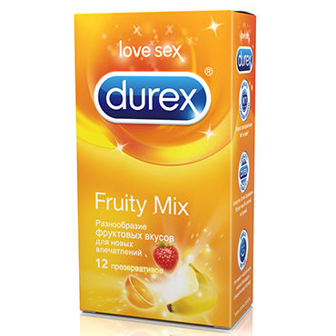 Durex Fruity Mix, Презервативы разноцветные Durex Fruity Mix, Презервативы разноцветные