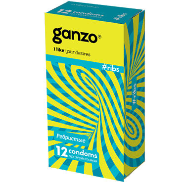 Ganzo Ribs, Презервативы с ребрышками Ganzo Ribs, Презервативы с ребрышками