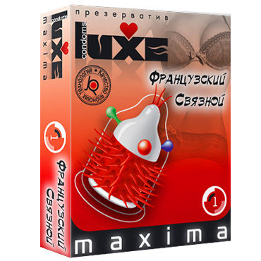 Luxe Maxima Французский Связной - Презервативы с усиками и шариками - купить в секс шопе Luxe Maxima Французский Связной - Презервативы с усиками и шариками - купить в секс шопе
