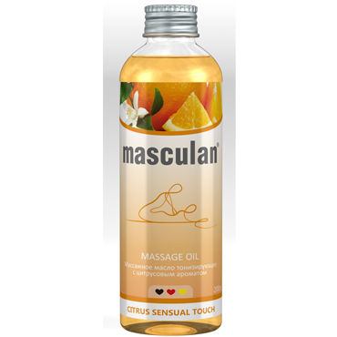 Masculan Massage Oil Citrus Sensual Touch, 200 мл, Массажное масло с цитрусовым ароматом Masculan Massage Oil Citrus Sensual Touch, 200 мл, Массажное масло с цитрусовым ароматом