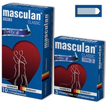Masculan Classic Dotty - Презервативы с пупырышками - купить в секс шопе Masculan Classic Dotty - Презервативы с пупырышками - купить в секс шопе