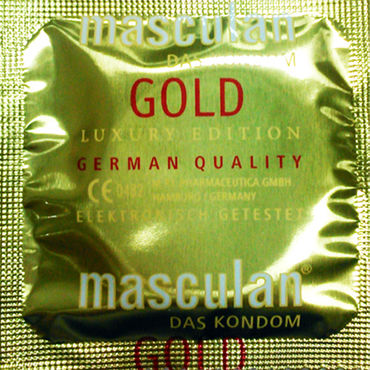Masculan Gold Luxury Edition, Презервативы с золотистым напылением Masculan Gold Luxury Edition, Презервативы с золотистым напылением