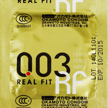 Okamoto Real Fit, Презервативы самые тонкие латексные, анатомической формы Okamoto Real Fit, Презервативы самые тонкие латексные, анатомической формы