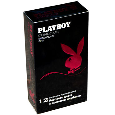 Playboy Strawberry Pink, Презервативы с ароматом клубники Playboy Strawberry Pink, Презервативы с ароматом клубники