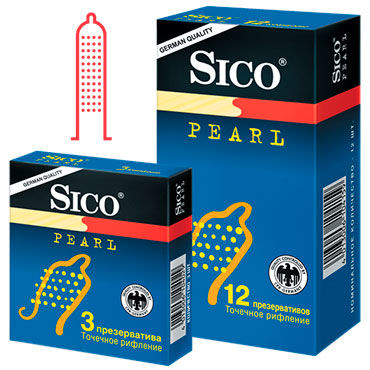 Sico Pearl - Презервативы с пупырышками - купить в секс шопе Sico Pearl - Презервативы с пупырышками - купить в секс шопе