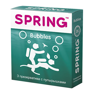 Spring Bubbles, Презервативы с пупырышками Spring Bubbles, Презервативы с пупырышками