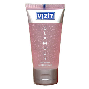 Vizit Glamour, 60 мл, Лубрикант с ароматом клубники Vizit Glamour, 60 мл, Лубрикант с ароматом клубники