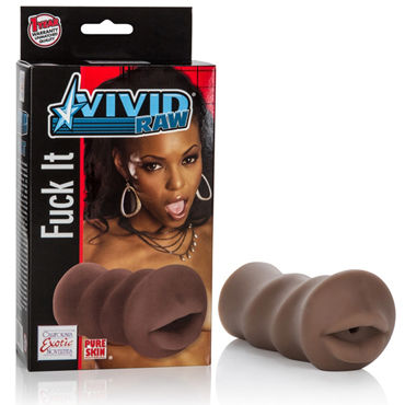 California Exotic Vivid Raw Fuck It Mouth, коричневый, Компактный мастурбатор, ротик California Exotic Vivid Raw Fuck It Mouth, коричневый, Компактный мастурбатор, ротик