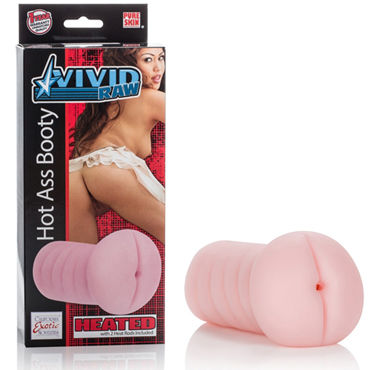 California Exotic Vivid Raw Hot Ass Booty, розовый, Мастурбатор-попка, с подогревающими вставками California Exotic Vivid Raw Hot Ass Booty, розовый, Мастурбатор-попка, с подогревающими вставками
