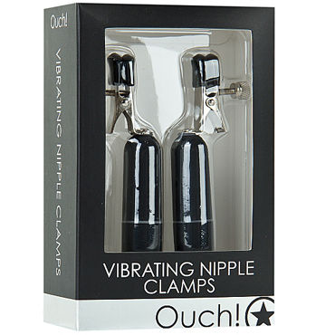 Ouch! Vibrating Nipple Clamps, черные - фото, отзывы Ouch! Vibrating Nipple Clamps, черные - фото, отзывы