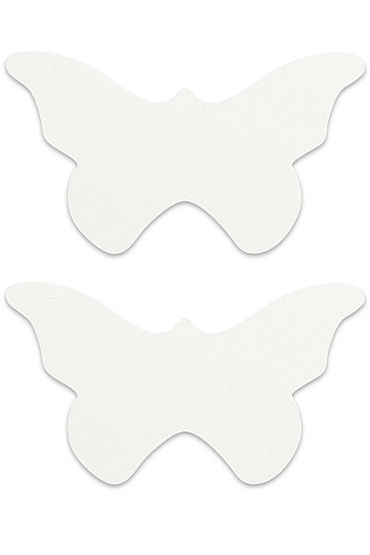 Shots Toys Nipple Sticker Butterfly, белые, Пэстисы в форме бабочек Shots Toys Nipple Sticker Butterfly, белые, Пэстисы в форме бабочек